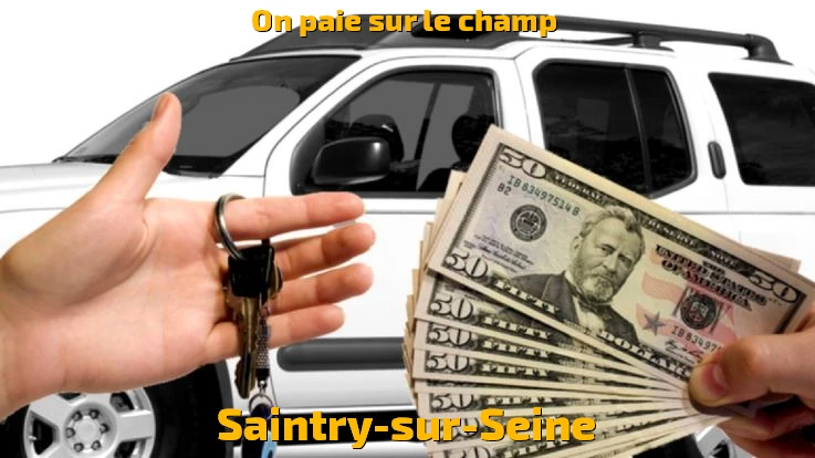 Manocar reprend un véhicule accidenté Esplanade de la Demi Lune à Saintry-sur-Seine